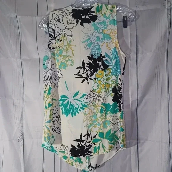 Van Heusen preppy sleeveless floral top - Picture 7 of 8